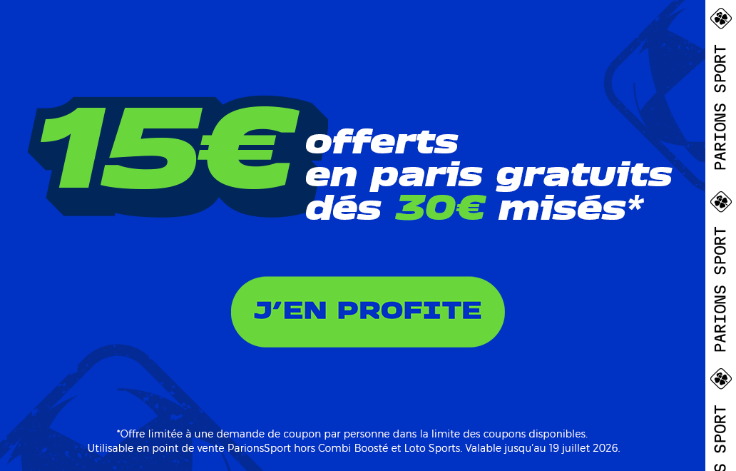 OFFRE COPEX : 15€ OFFERTS EN PARIS GRATUITS DÈS 30€ MISÉS