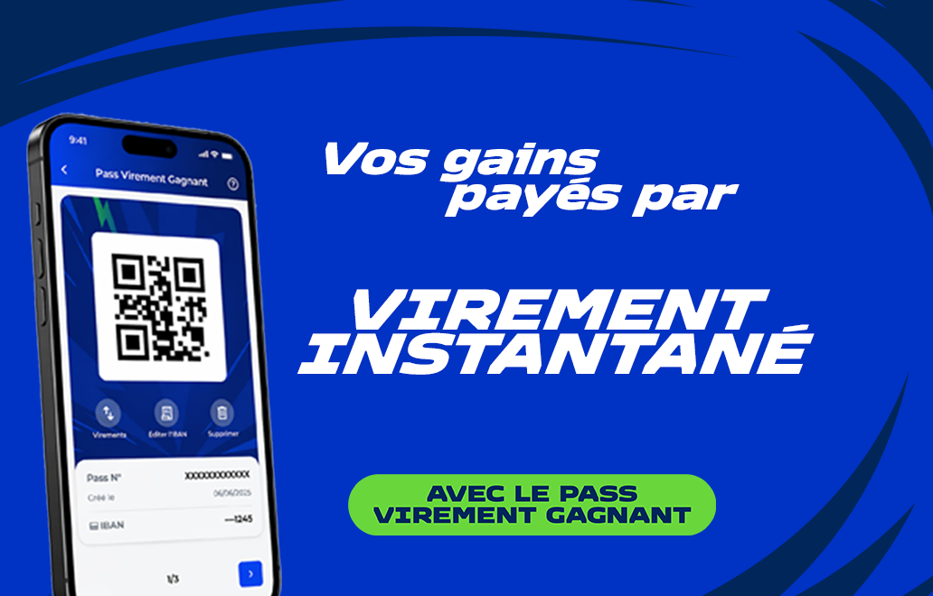 Pass Virement gagnant : vos gains payés par virement instantané